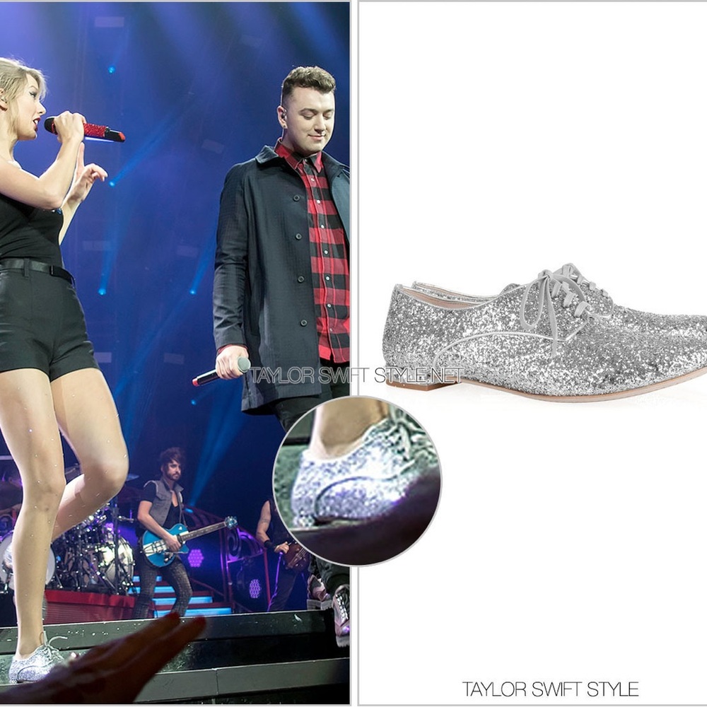Miu Miu Glitter Oxford Brogues Taylor Swift
